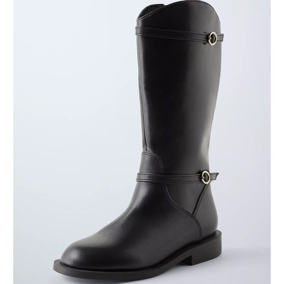 Zara Kids Black Boots - Picture 4 of 6
